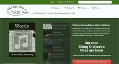 Desktop Screenshot of grandmesamusic.com