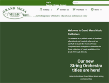 Tablet Screenshot of grandmesamusic.com